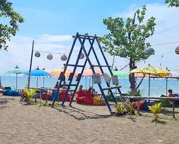 Beautiful and relaxing beach at Indonesia, Bali during volunteer free time with IVHQ