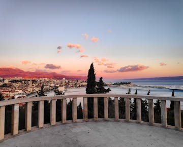 Overlooking Split during sunset on an IVHQ weekend