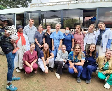 A group of IVHQ Medical volunteers in Tanzania
